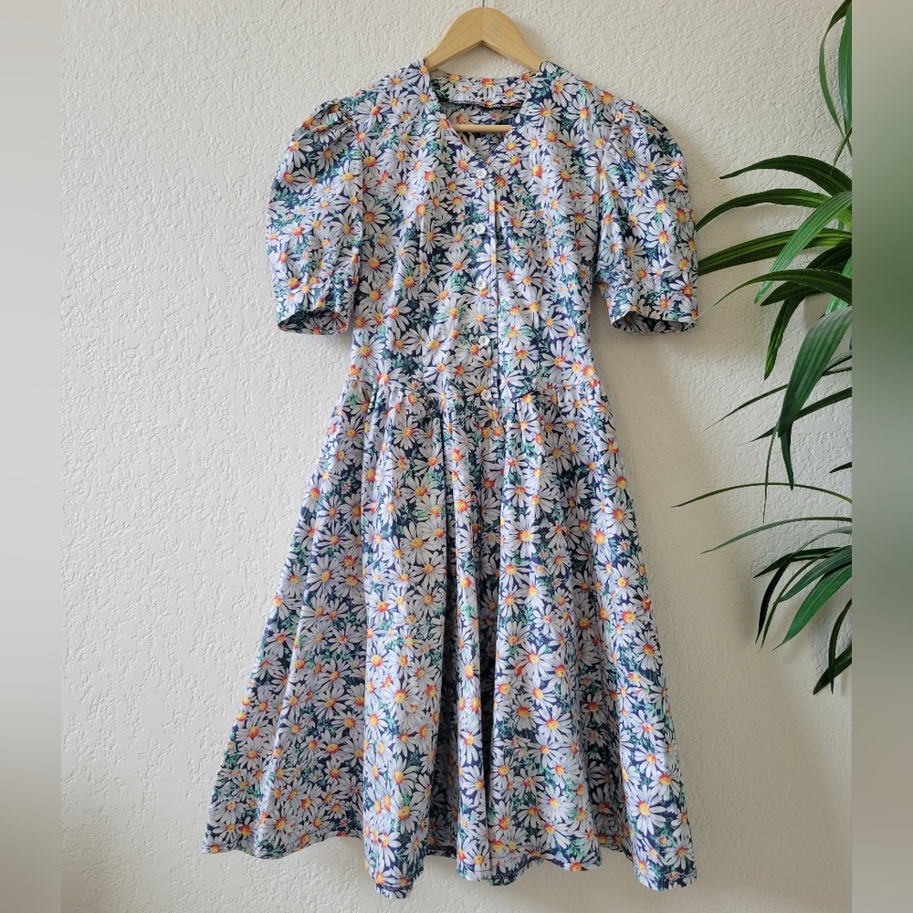 Floral Puff Sleeve Dress